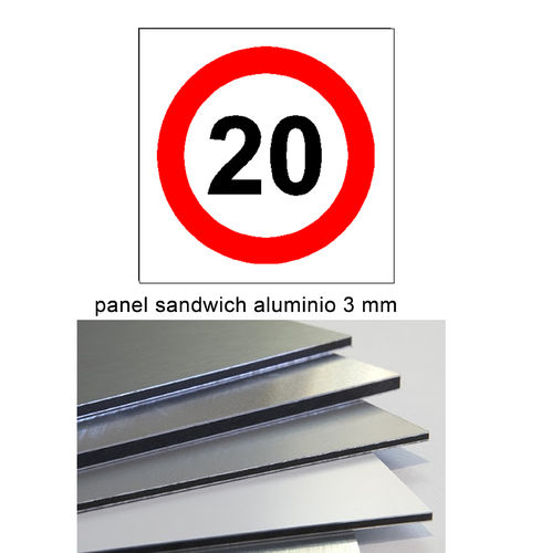 limite velocidad 20 aluminio 3 mm