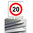 speed limit 20 aluminium 3mm